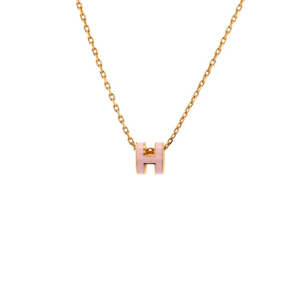 Hermes Mini Pop H Pendant Chain Necklace